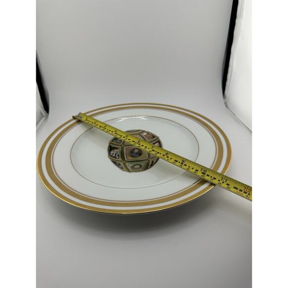 Vintage FABERGE Imperial Easter Egg Porcelain Plate 15th Anniversary Egg 11" - Picture 7 of 7